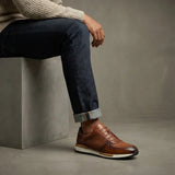 Alessandro — Flettet Læder Sneakers
