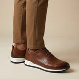 Lucano - Læder Sneakers med Mikroperforering