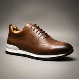 Lucano - Læder Sneakers med Mikroperforering