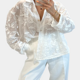 Broderet Blonde Prairie Skjorte