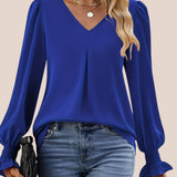 Mira - Elegant V-udskæringsbluse