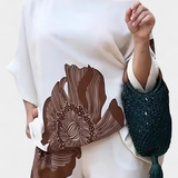 Lucia | To-delt Blomsterkomplet med Udsat Skulder og Lige Bukser