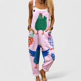 Elegant Printet Jumpsuit til Kvinder