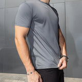 Emanuele™ | Evano T-Shirt - Mørkegrå Elegance