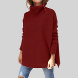 ANNELISE Oversize Pullover med Høj Krave