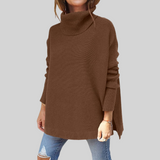ANNELISE Oversize Pullover med Høj Krave