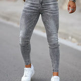 Manuele™ | Lys Grå Herrejeans