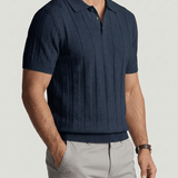 Benito™ | Polo Dante i Marineblå Strik