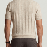 Beige Strikket Polo Dante - Basilio™