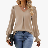 Mira - Elegant V-udskæringsbluse