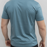 Enzo™ | Evano T-shirt - Støvet Blå
