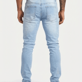 Gabriele™ | Lendo Regular Stretch Jeans - Lys Blå Herre