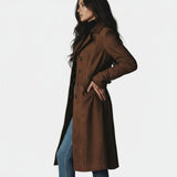 Giulia | Lang Suede Frakke
