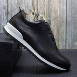 Lucano - Læder Sneakers med Mikroperforering