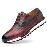 Edoardo Sneaker Oxford i Præget Læder