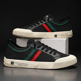 Strikkede Sneakers Marco med Tricolor Bånd