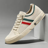 Strikkede Sneakers Marco med Tricolor Bånd