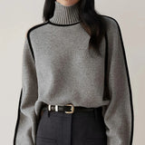 EMILIE Turtleneck Striktrøje