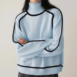 EMILIE Turtleneck Striktrøje