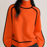 EMILIE Turtleneck Striktrøje