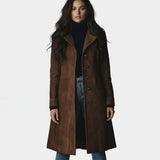 Giulia | Lang Suede Frakke