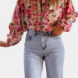 Bluse med Vilde Blomsterdrømme