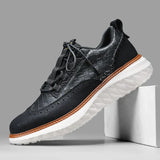 Vittorio Vævet Læder Sneaker Oxford
