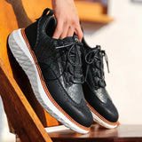 Vittorio Vævet Læder Sneaker Oxford