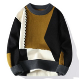 Bruno | Lækkert patchwork sweater i stilfuldt design