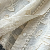 Broderet Blonde Prairie Skjorte