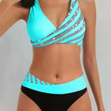 Bikini Mona - Print i varme nuancer