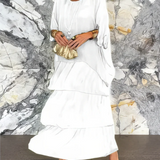 Lara | Elegant Maxi Kjole i Let Viskose