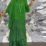 Lara | Elegant Maxi Kjole i Let Viskose