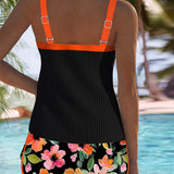 Laluna® | Elegant To-delt Tankini Sæt til Strand