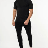 Pakke med 2 sorte T-shirts | Aleano Fashion