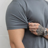 Emanuele™ | Evano T-Shirt - Mørkegrå Elegance