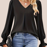 Mira - Elegant V-udskæringsbluse