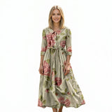 CARMELA | Blomsterprint Midikjole