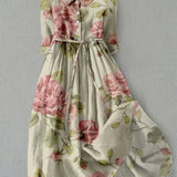 CARMELA | Blomsterprint Midikjole