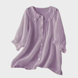 Adele | Elegant Linned Bluse