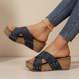 Oakley – Boho Wedge Sandaler i Komfortabel Design