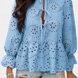 Boheme Top i Pizzo Kayden med Flydende Snit