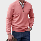 Malik | Elegant Herresweater med Lynlås