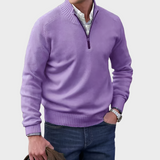 Malik | Elegant Herresweater med Lynlås