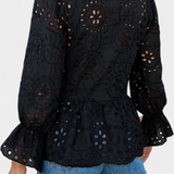 Boheme Top i Pizzo Kayden med Flydende Snit