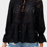 Boheme Top i Pizzo Kayden med Flydende Snit