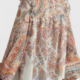 Maddalena | Finely Sæt med Bluse i Volanter og Vintage Paisley Print