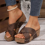 Oakley – Boho Wedge Sandaler i Komfortabel Design