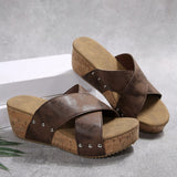 Oakley – Boho Wedge Sandaler i Komfortabel Design